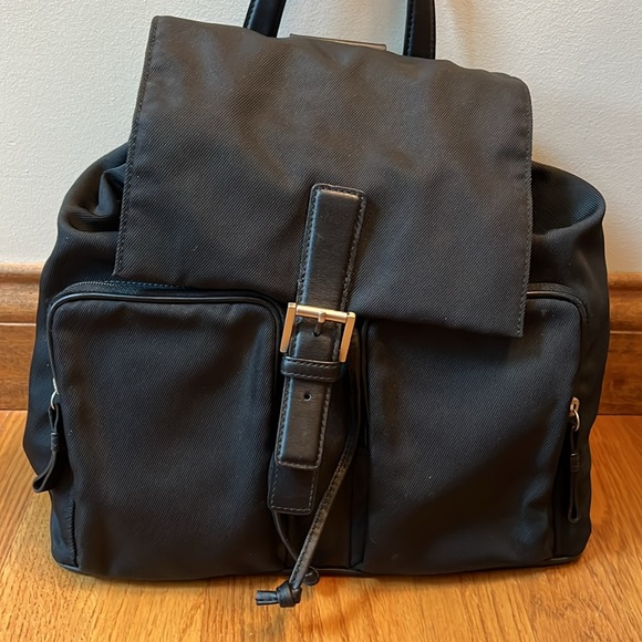 Coach Black Leather Nylon Mercer Backpack - Picture 3 of 13